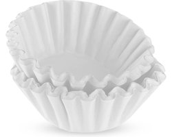 Koffiefilter Korf - 100 Stuks - Korf - Papier - Korffilter - Koffiefilters - Papieren koffiefilter - Voor koffiezetapparaten, koffiefilters, mandfilterpapier - 4.5*7cm - Wit