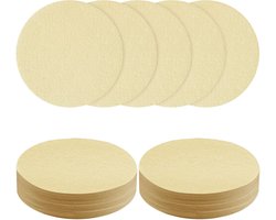 koffiefilterpapier, 100 stuks×51 mm rond papieren koffiefilters, vervanging van micropapierfilters Geschikt voor Koffiezetapparaat- en espressomachine - naturel