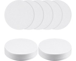 Koffiefilterpapier - 400 stuks - Ø 51 mm - Ronde koffiefilters van micro papier - Vervanging Geschikt voor koffiezetapparaat en espressomachine - Wit