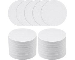 Koffiefilterpapier, 400 stuks, ronde papieren koffiefilters 58 mm, vervangingsfilters voor koffiezetapparaten en espressomachines - wit.