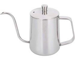 Koffiekan met Zwanenhals - 600ml RVS Pour Over Kan voor Koffie en Thee