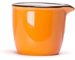 Koffiekan Porselein - Sauspot Melk - Koffie Serveren - Hittebestendig Materiaal - 5.2 cm x 4.7 cm - Oranje