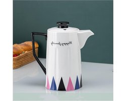 Koffiekan - Waterkan - Dranken Serveren - Dubbele gesp deksel - 1800 ml - Multicolor