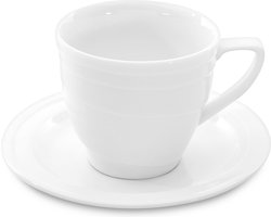 Koffiekopje & schoteltje, Wit - Porselein - BergHOFF|Hotel Line