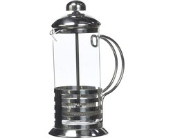 Koffiemaker en theemaker 350 ml - Franse pers van glas, persstempelkan met roestvrij staal en borosilicaatglas