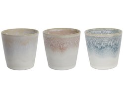 Koffiemok - Aardewerk - Zonder Oor - 3 stuks