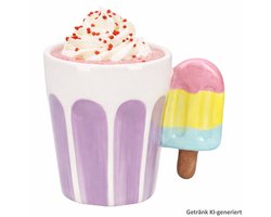 Koffiemok EIS Paars met 3D-optiek van Dolomiet – 24307562
