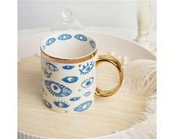 Koffiemok Evil Eye - Theemok - Keramische Mok - Evil Eye Mug