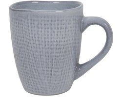 Koffiemok woven textiel grijs 340ml