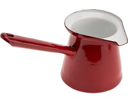 Koffiepot Roja - Turkse stijl - 0,5 l - Rood - Geëmailleerd staal - 10 x 20 x 10 cm