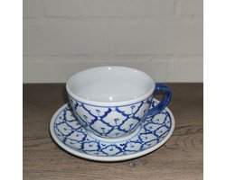 Koffieservies - koffie servies kop en schotel - Caffé Latte - Thais servies (2 stuks)