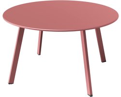 Koffietafel, buitentafel, tuintafel, premium staal, eenvoudige montage, bijzettafel voor buiten, binnen, woonkamer, kantoor (saliegroen)