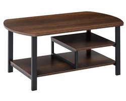 Koffietafel met Opbergruimte - Industrieel Stijl - Bruin - 100x60x46 cm
