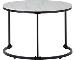 Koffietafel - Table - Coffe table - Living Room Table - Moderne minimalistische stijl - Combinatie salontafelset - Home Leisure Table - Eenvoudige hoge salontafel - Wit