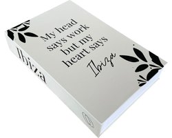 Koffietafelboek 'Ibiza' met Opbergfunctie - Beige - Decoratieboek - Magnetische Sluiting