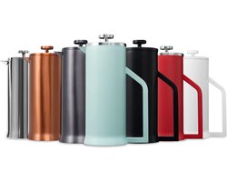 Koffiezetapparaat French Press - Koffiezetter Thermos - Koffie Zetten - Dubbelwandig Geïsoleerd - 1 Liter - Blauw