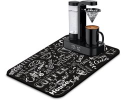 Koffiezetapparaat Mat - Barista Onderlegger - Keuken Beschermen - Absorberend Materiaal - Rechthoekig - Eff een