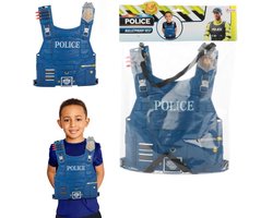 Kogelvrij politie vest - verkleed speelgoed - voor kinderen - 42 x 30 cm