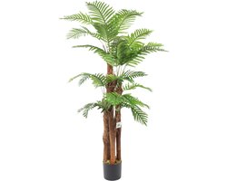 Kokos Kunstpalm 150cm | Kokoshaar kunstplant - Tropische kunst palmboom - Kunstplant voor binnen