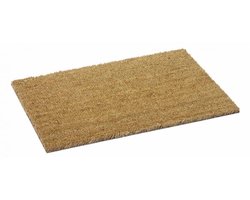 Kokosmat Naturel - 60x100cm - Deurmat binnen - 17mm - Kokosvezel - Vangt vuil en zand op - Schoonloopmat - Duurzaam