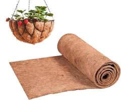 Kokosvezel Bekleding - Plantenmand Voering - Plantenbakken Vullen - Natuurlijk Ademend Materiaal - 40x100 cm - Bruin
