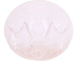 Kolibri Home - Inlay met waterreservoir met watergeeflonten voor orchideeënschaal 1x12 + 2x9 - Field Bouquet - watergeefsysteem voor orchideeën Ø25cm