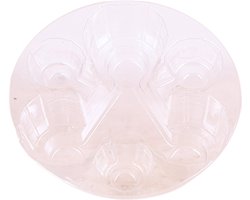 Kolibri Home - Inlay met waterreservoir met watergeeflonten voor orchideeënschaal 3x9 - Jungle Bouquet - watergeefsysteem voor orchideeën Ø25cm