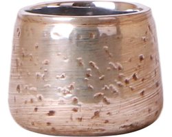 Kolibri Home | Luxury bloempot - Zilveren keramieken sierpot - Ø6cm