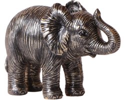 Kolibri Home | Ornament - Decoratie beeld Elephant - Black -