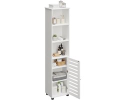 Kolomkast badkamer - 167x30x40 cm - wit