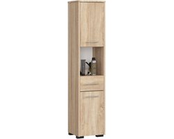 Kolomkast voor Badkamer FIN / AKORD Furniture Factory / Sonoma Eik / 30 x 140 x 30 cm