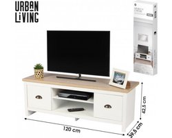 KOLONIALE DESIGN TV-KAST "VIRGINIA" 120X39,5XH42,5CM
