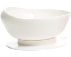 Kom / Eetkom / Soepkom met zuignap en hoge rand. Voorkomt schuiven. Wit