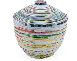 Kom en deksel van gerecycled papier 17 cm
