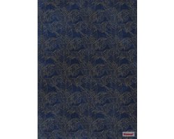Komar Heritage | blauw/goud bladermotief | fotobehang op vlies 200x280cm