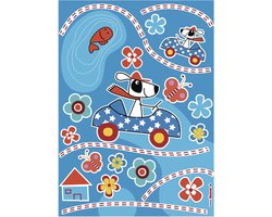 Komar - Muursticker - Jongenskamer - Zelfklevend - Muurdecoratie - Stickers - 50 x 70 cm