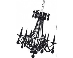 Komar - Muursticker - Kroonluchter - Zelfklevend - Muurdecoratie - Stickers - 50 x 70 cm