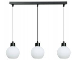 Komat Dora hanglamp zwart E27 3-lichts modern