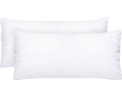 Komfortec Hoofdkussen 40x80 cm (2 stuks set), Hotelkwaliteit Slaapkussen, Hoofdkussen Slaapkamer, Wasbaar, Ergonomisch (Wit)