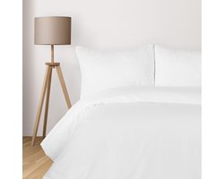 Komfortec Hotelkwaliteit Dekbedovertrekset met Rits 200x200 cm + 2 kussenslopen 80x80 cm – Wit