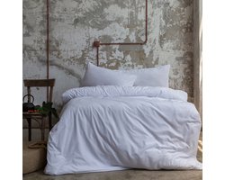 Komfortec Premium Dekbedovertrek 135x200 cm + Kussensloop 40x80 cm - 100% Microvezel - 90 g/m² - 2-Delige Superzachte Beddengoedset - met Rits - Wit