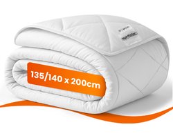 Komfortec Zomerdekbed - Licht 140x200 cm - Hotel Kwaliteit - 30 dagen Proefslapen - Dekbed Geschikt Voor Zomer - Comfort en Ademend - Anti Allergie Dekbed - Licht dekbed voor eenpersoons - Wit