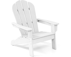 KOMFOTTEU Adirondack Stoel voor kinderen 3-8 jaar, Adirondack Chair, weerbestendig, van HDPE met ergonomische rugleuning en brede armleuningen, tot 75 kg belastbaar, kinderstoel, outdoor, tuin, kinderkamer