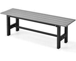KOMFOTTEU Tuinbank, metaal, outdoor, weerbestendig, metalen bank tot 300 kg belastbaar, parkeerbank voor tuin, binnenplaats, balkon, 120 x 36 x 40,5 cm