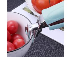 Komhouder Tang - Hete Plaat Grijper - Veilig Koken - Ergonomisch Ontwerp - 18 cm - Groen