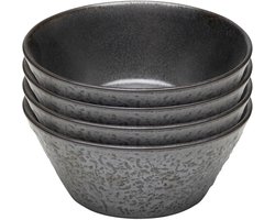 Kommen Cosmos zwart Ø13cm (4/set) Kare Design