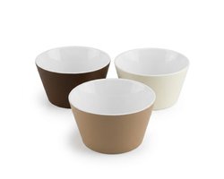Kommen – Ø14 cm – Schalen – Set van 3 – Ontbijt – Dessert – Soepkom – Bowl