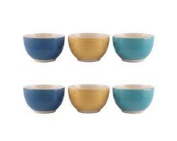 Kommen – Ø14 cm – Schalen – Set van 6 – Ontbijt – Dessert – Soepkom – Bowl