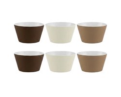 Kommen – Ø14 cm – Schalen – Set van 6 – Ontbijt – Dessert – Soepkom – Bowl