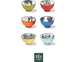 Kommen set 6 stuks WD Lifestyle 11,5 x 6 cm colors Pechino line